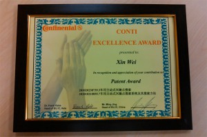 Continental Patent Award